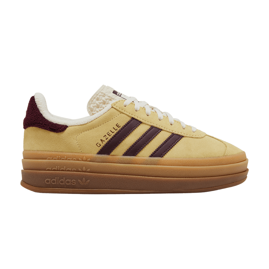 Adidas Wmns Gazelle Bold 'Almost Yellow Maroon'