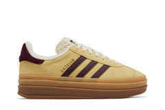 Adidas Wmns Gazelle Bold 'Almost Yellow Maroon'