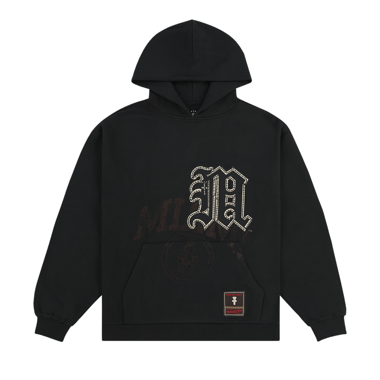 Cactus Jack by Travis Scott x Mitchell & Ness University Of Miami Hoodie Black