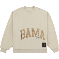 Cactus Jack by Travis Scott x Mitchell & Ness University Of Alabama Crewneck Tan