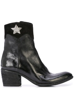 star-detail cowboy boots