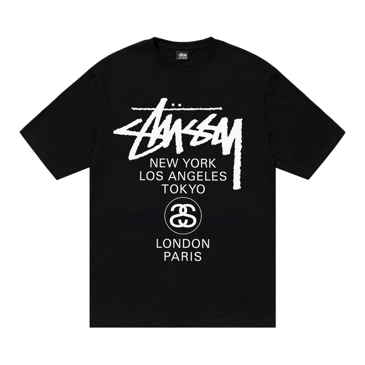 Stussy World Tour T-Shirt Black