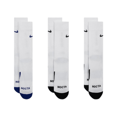 Nike x NOCTA L’Art Crew Socks (3 Pack) White/Deep Royal Blue/White/Black
