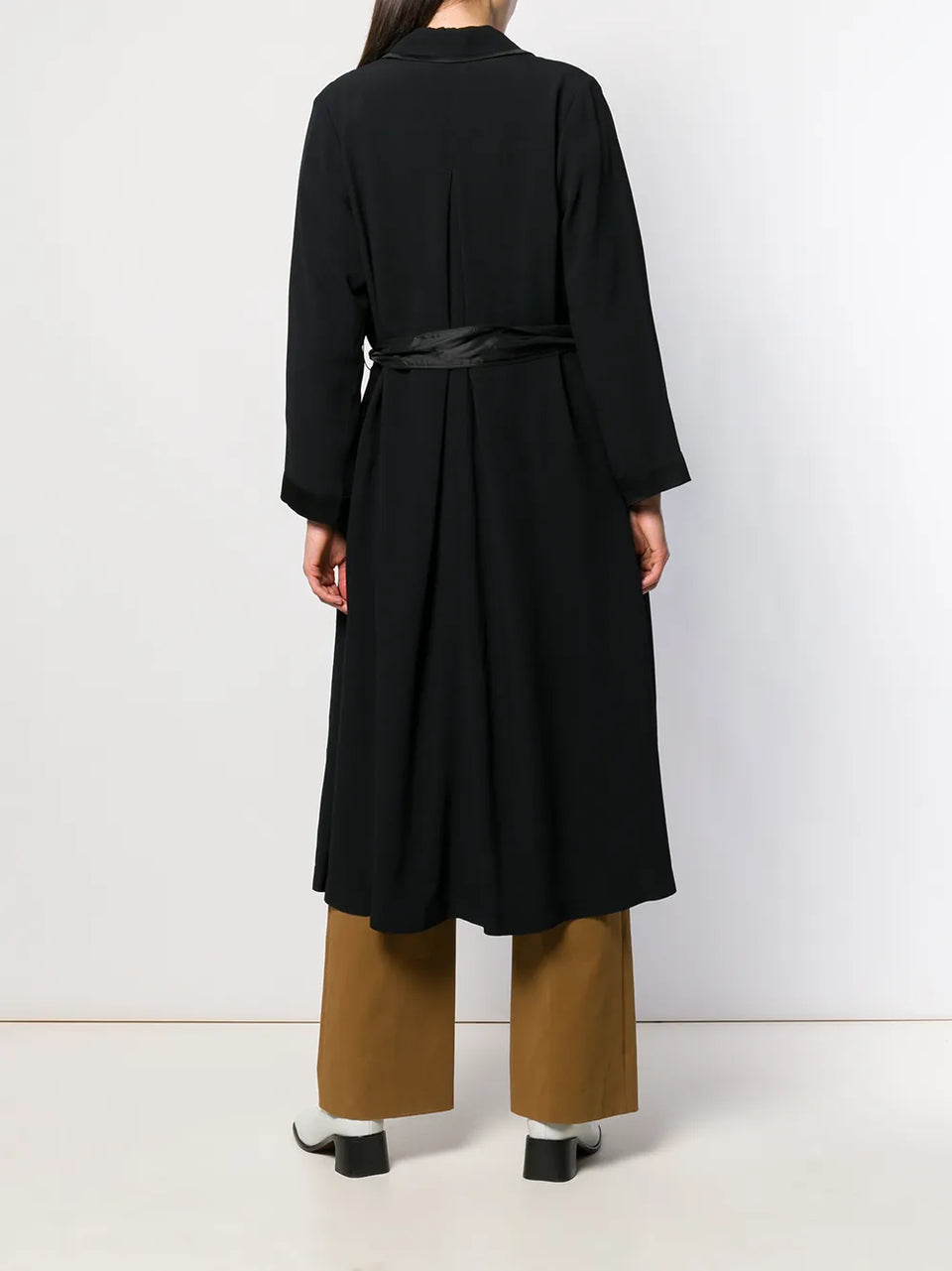 belted double-breasted coat