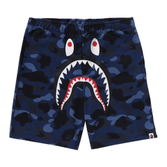 BAPE ABC Camo Shark Sweatshorts Navy