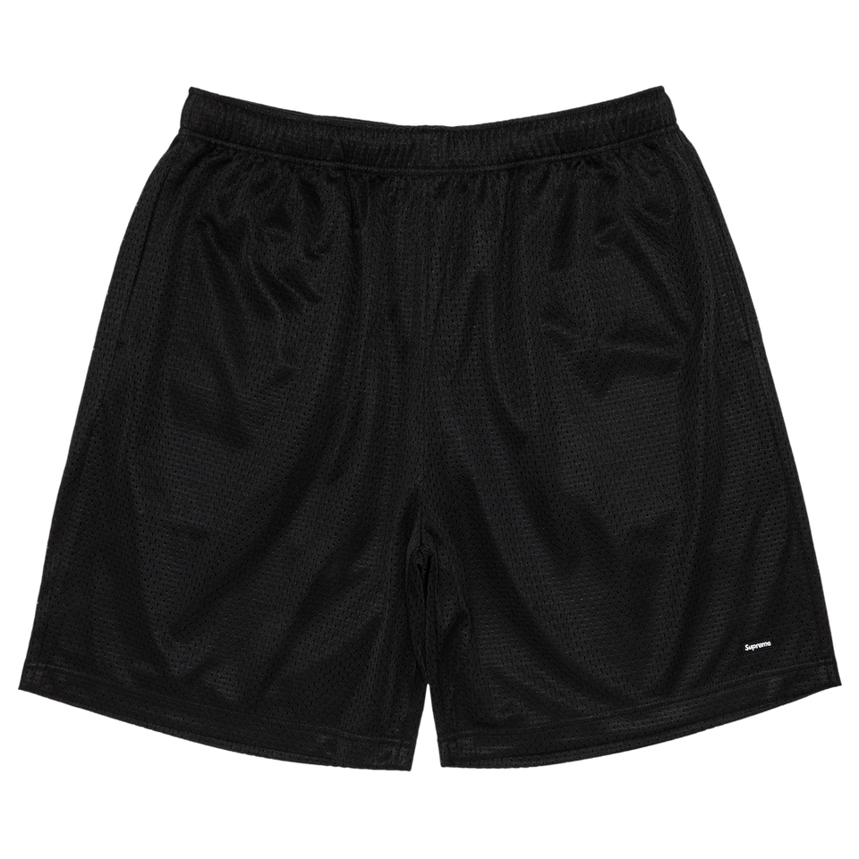 Supreme Small Box Baggy Mesh Shorts Black