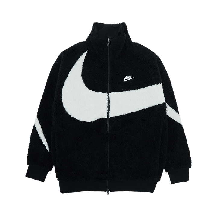 Nike Big Swoosh Reversible Boa Jacket Black