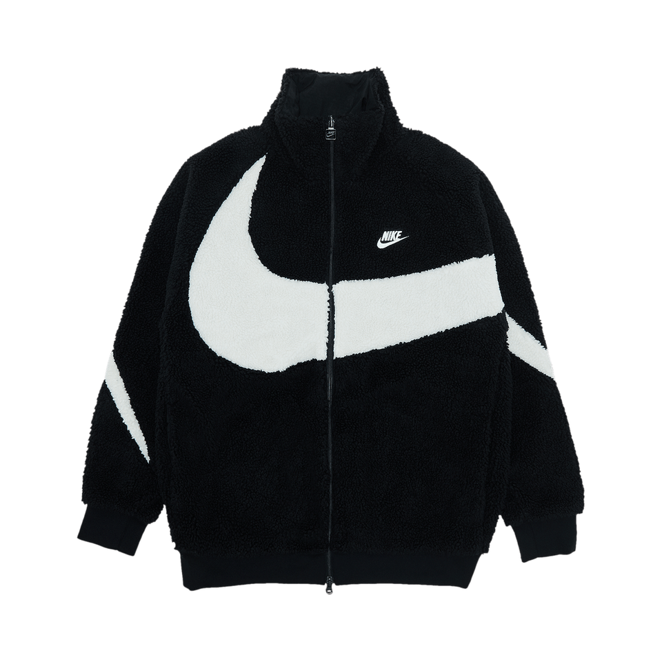 Nike Big Swoosh Reversible Boa Jacket Black