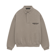 Fear of God Essentials Fleece Polo Heather Grey