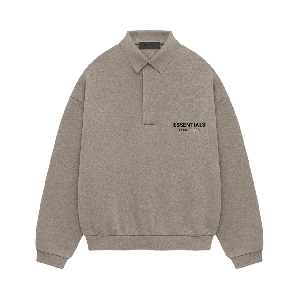 Fear of God Essentials Fleece Polo Heather Grey