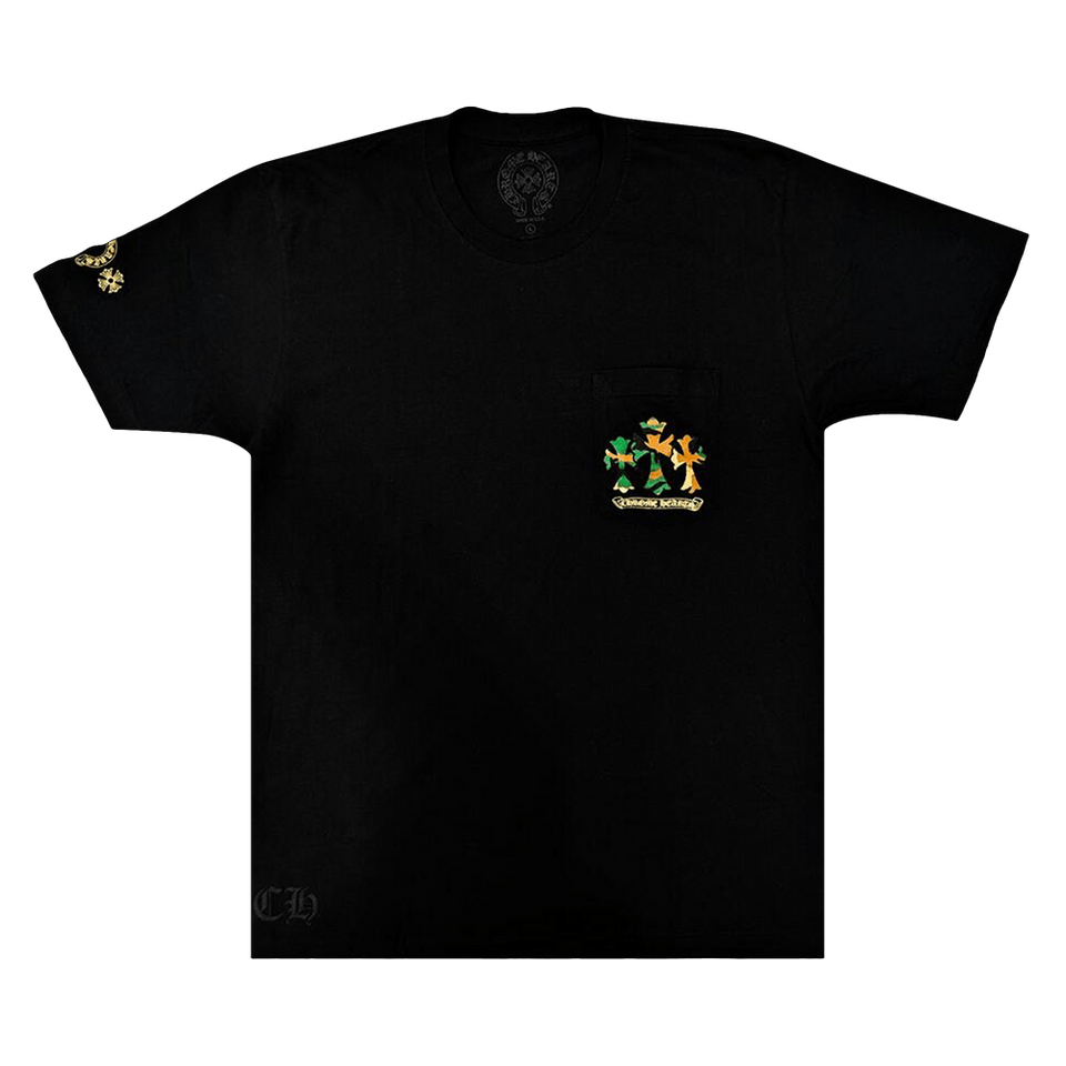Chrome Hearts Horse Shoe Logo Pocket T-Shirt Black/Camo
