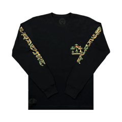 Chrome Hearts Horse Shoe Long-Sleeve T-Shirt Black/Camo