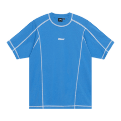 Stussy Wave Shorts-Sleeve Crew Blue