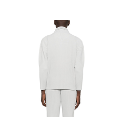 Pleated Texture Zip Fastening Jacket