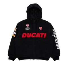 Supreme x Ducati Hooded Racing Jacket Black
