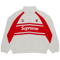 Supreme x Ducati Track Jacket Light Grey
