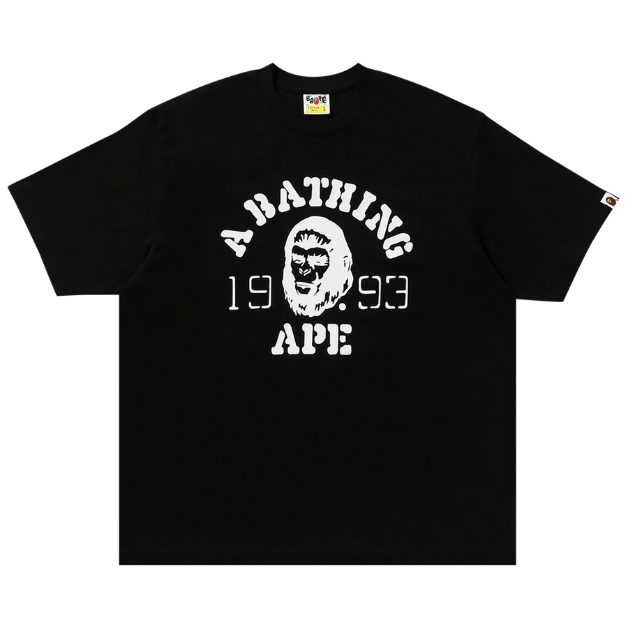 BAPE OG Ape Head College Relaxed Fit T-Shirt Black