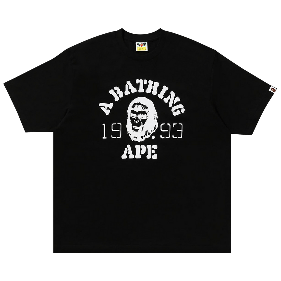 BAPE OG Ape Head College Relaxed Fit T-Shirt Black
