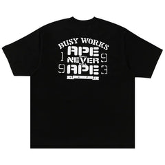 BAPE OG Ape Head College Relaxed Fit T-Shirt Black