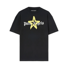 Palm Angels Star Sprayed Black T-Shirt
