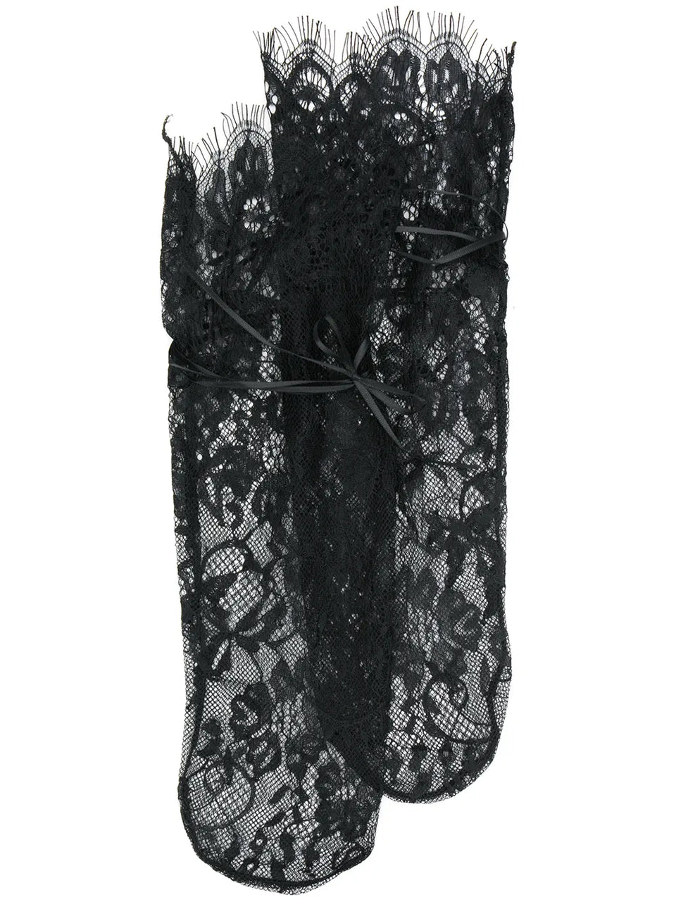 lace mid-calf socks