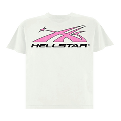 Hellstar Sport Logo T-Shirt White/Pink