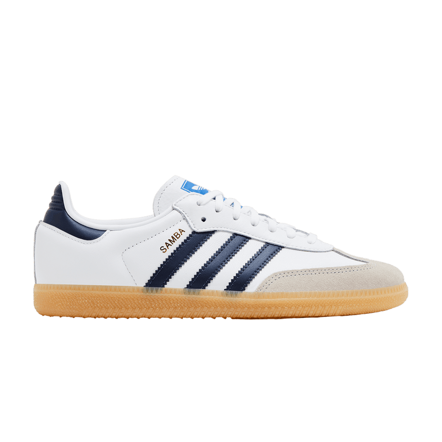 Adidas Samba OG J White Collegiate Navy Gum