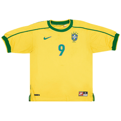 Nike Brazil 1998 Reissue Soccer Replica Jersey Varsity Maize/Pine Green/Lucky Green