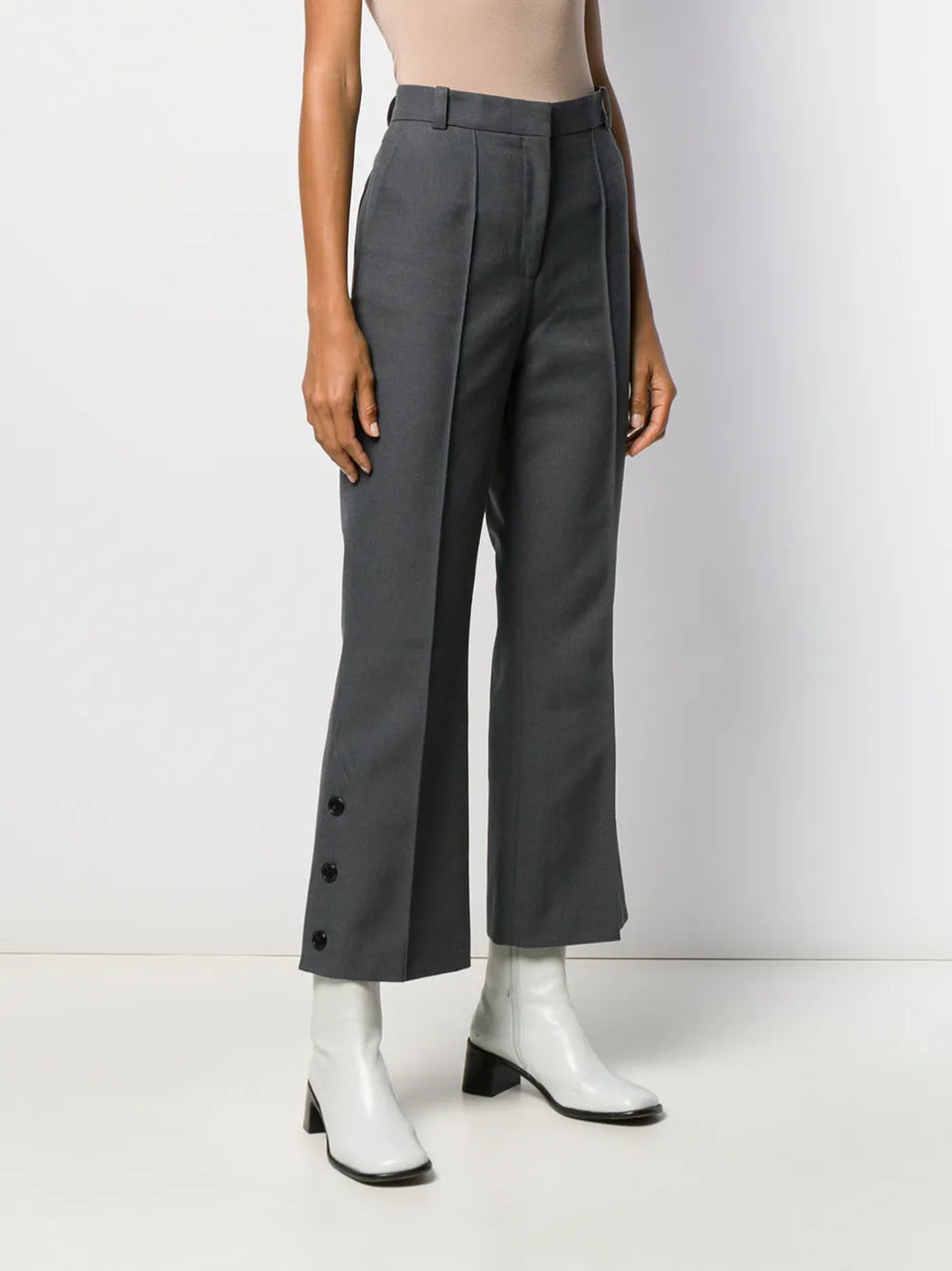 wide-leg tailored trousers