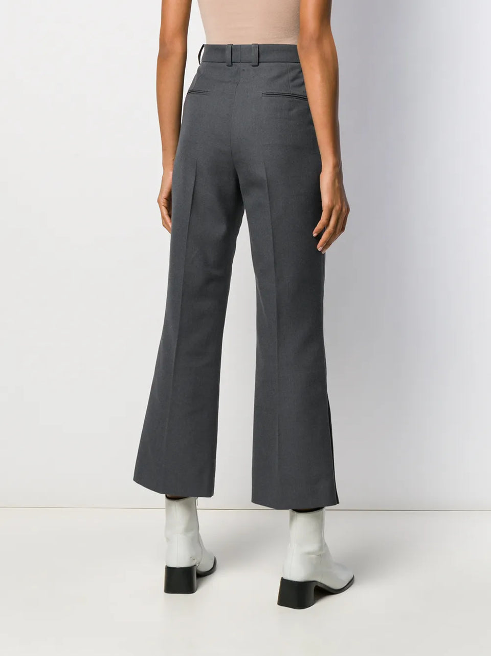 wide-leg tailored trousers