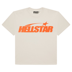 Hellstar Classic T-Shirt (Regular Print) White/Orange