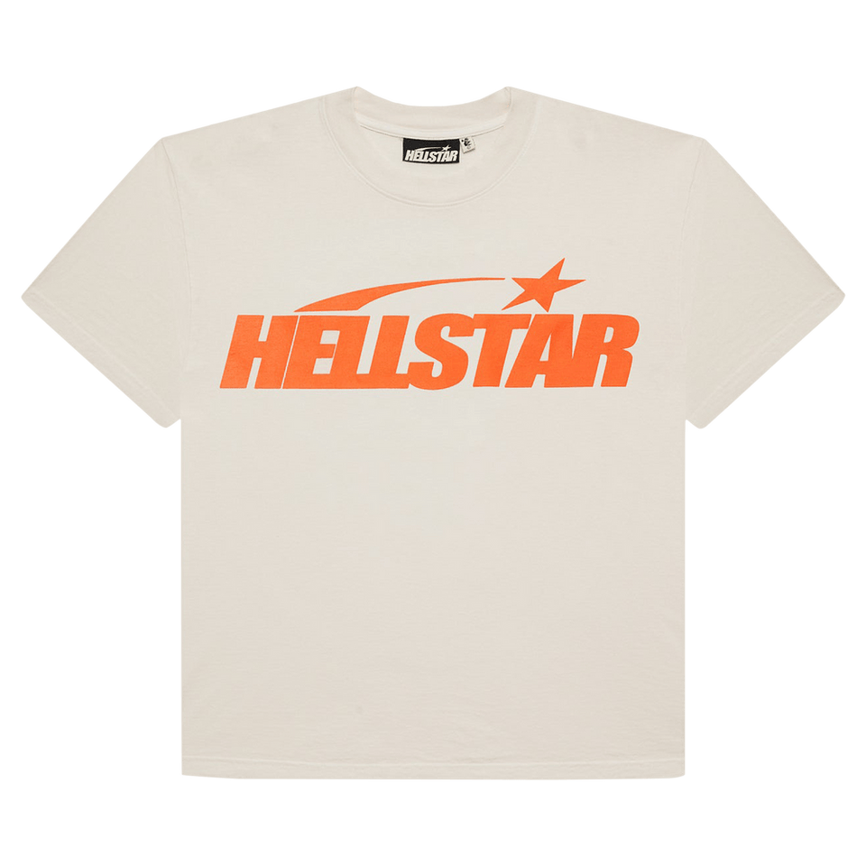Hellstar Classic T-Shirt (Regular Print) White/Orange