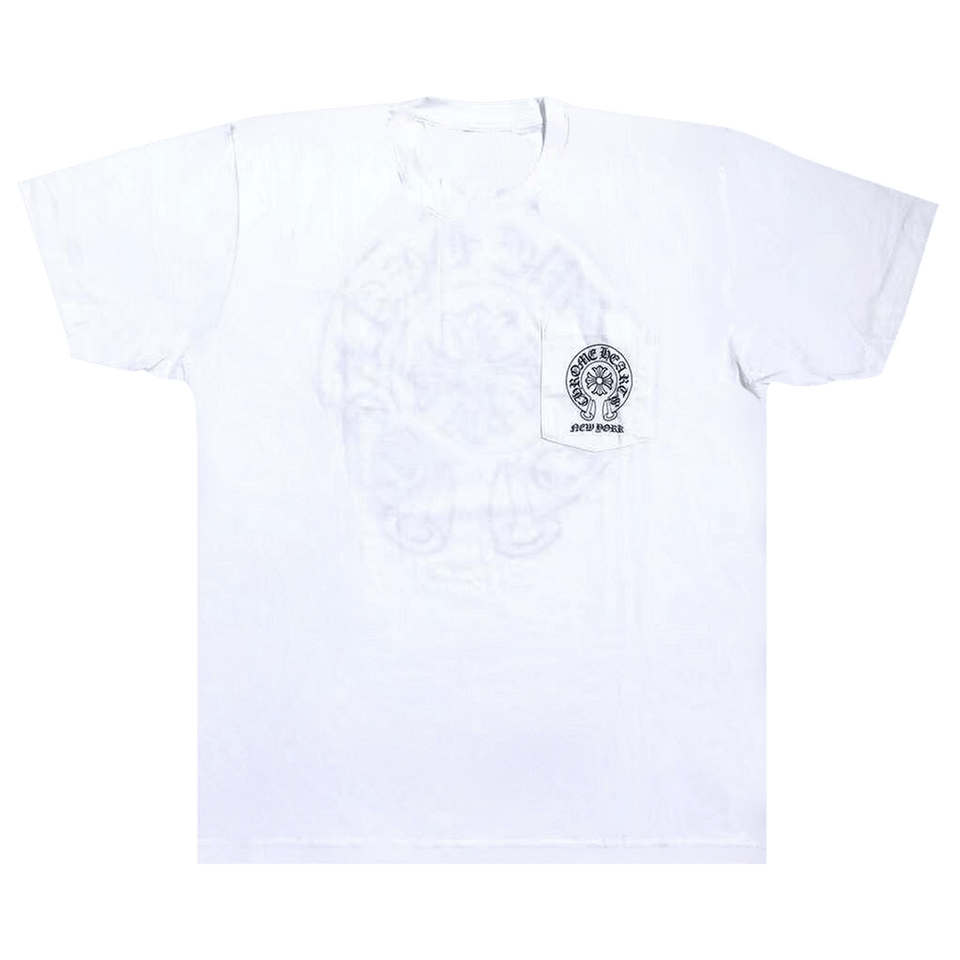 Chrome Hearts New York Horseshoe Pocket T-Shirt White