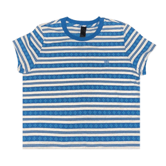 Chrome Hearts Stripe Logo T-Shirt Blue