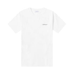 Off-White Scratch Arrows Slim Shorts-Sleeve T-Shirt White/Black
