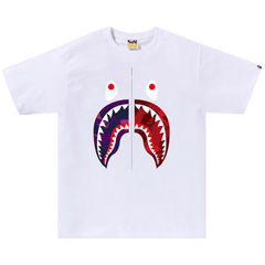 BAPE Color Camo Separate Shark T-Shirt White/Purple
