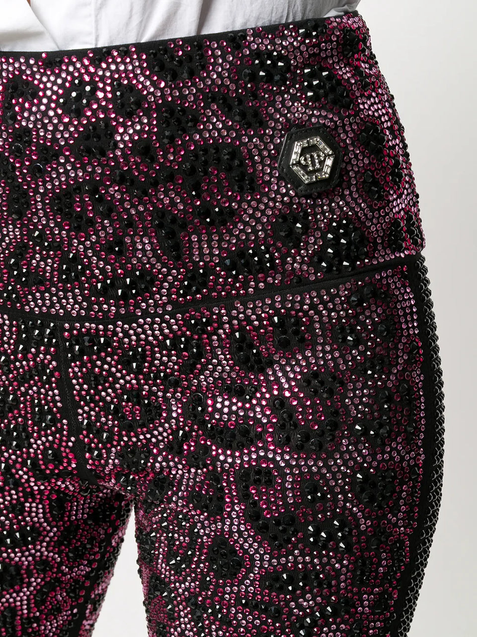 Pink Paradise crystal-embellished leggings