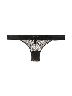 Christmas embroidered thong