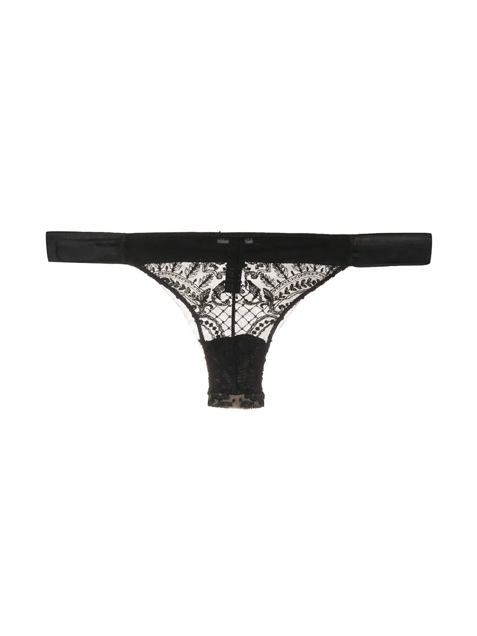 Christmas embroidered thong