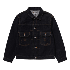 BAPE Ape Head Denim Jacket Indigo