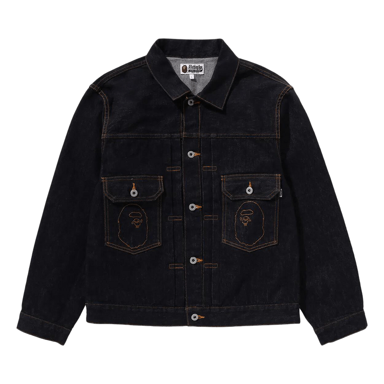 BAPE Ape Head Denim Jacket Indigo
