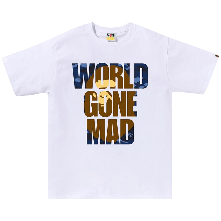 BAPE Color Camo WGM Ape Head Overlap T-Shirt White