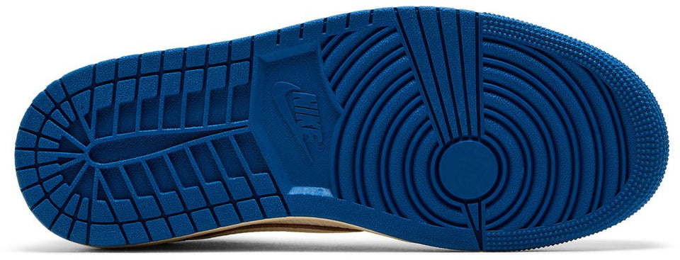 Fragment Design x Travis Scott x Air Jordan 1 Retro Low OG SP Sail Military Blue