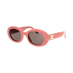 CELINE Oval Sunglasses Shiny Pink/Smoke