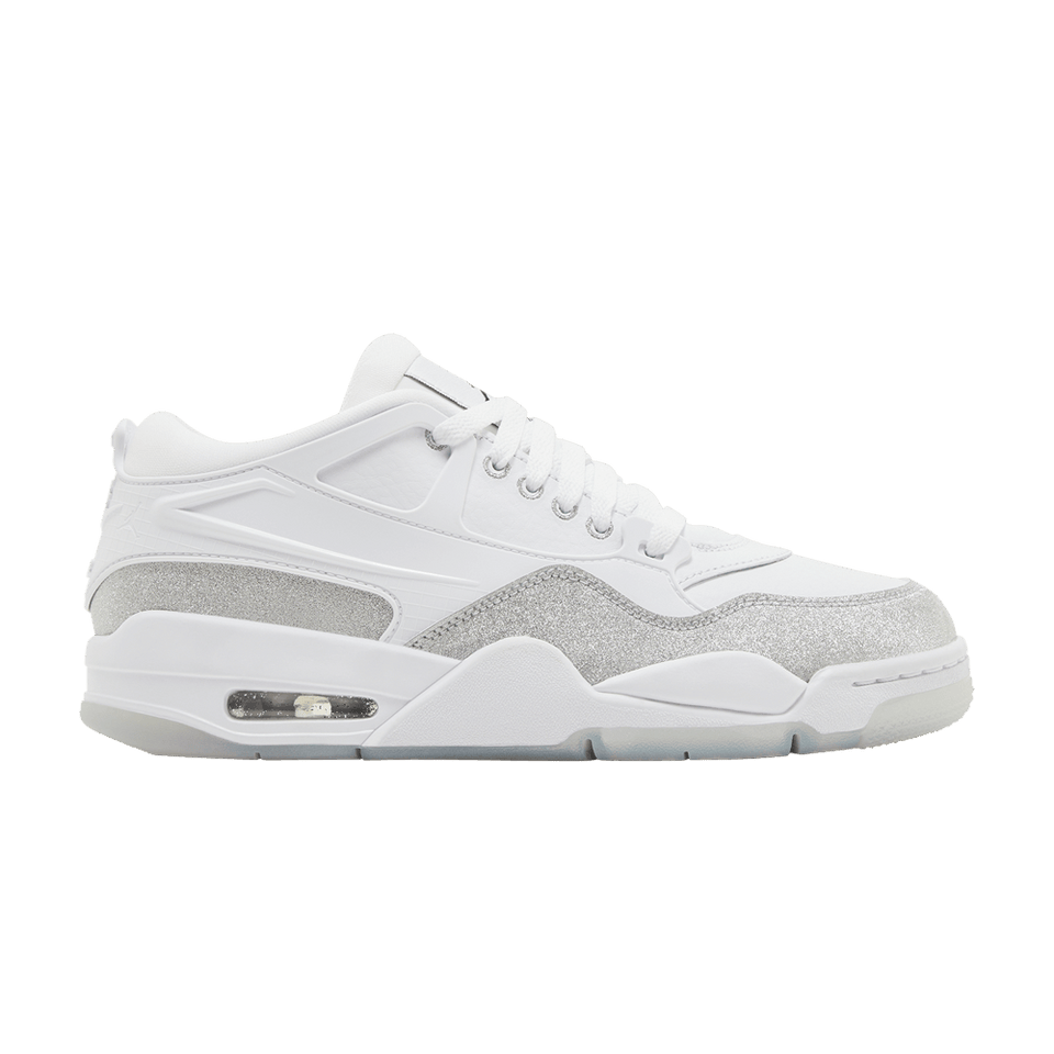 Wmns Air Jordan 4 RM 'White Silver Glitter'