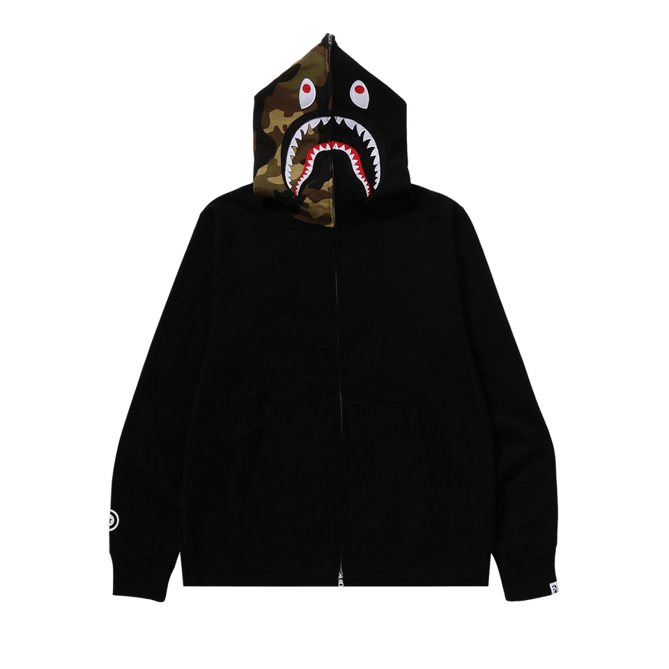 BAPE 1st Shark Full Zip Hoodie Black