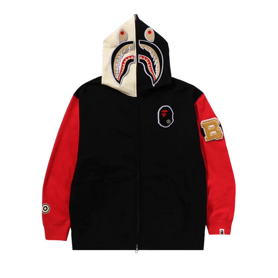 BAPE Shark Full Zip Hoodie China Black