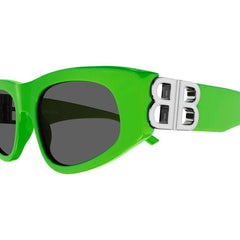 Balenciaga Cat Eye Sunglasses Green/Silver/Grey