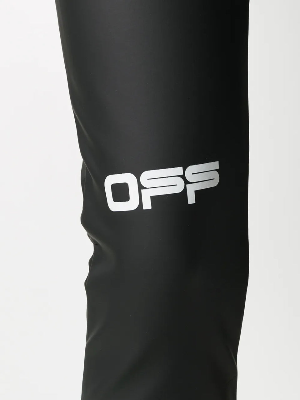 logo print cropped leggings