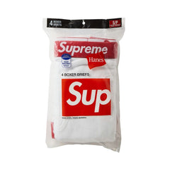 Supreme x Hanes Boxer Briefs (4 Pack) White